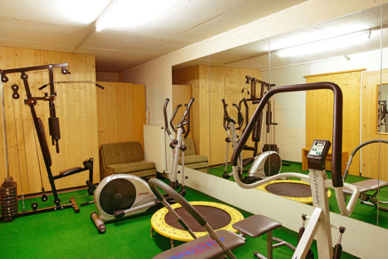 Fitnessraum im Hotel Garni Santa Barbara