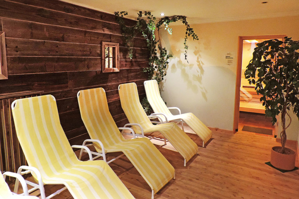 Wellnessbereich im Hotel Garni Santa Barbara